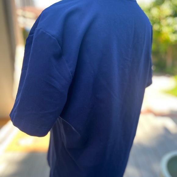 Figs Blue Fitted Short Sleeve Tee Dark Blue Size Small - Picture 4 of 6